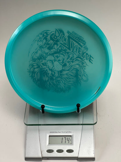 Discraft Big Z Fierce turquoise 2021 Ledgestone lion stamp