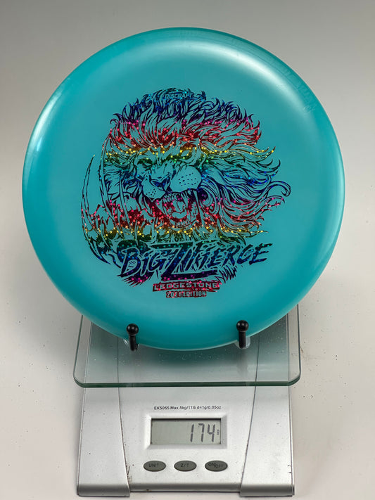 Discraft Big Z Fierce turquoise 2021 Ledgestone lion rainbow stamp