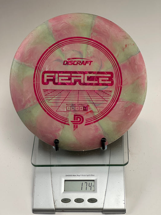 Discraft Jawbreaker Fierce – Marbled Pink/Green Prototype Grid Stamp