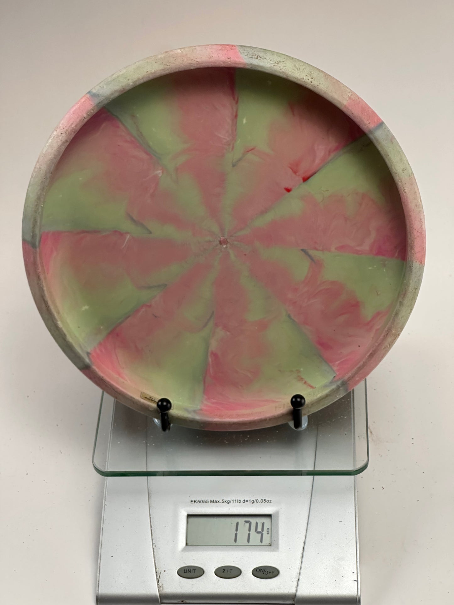 Discraft Jawbreaker Fierce – Marbled Pink/Green Prototype Grid Stamp