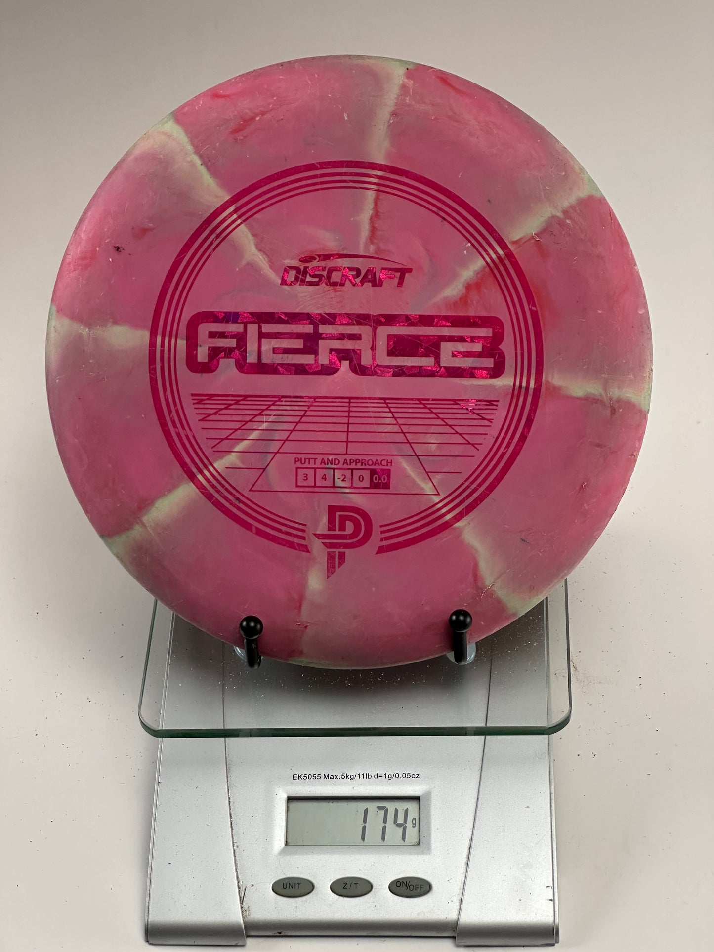 Discraft Jawbreaker Fierce Putter – Marbled Pink/White Grid Stamp