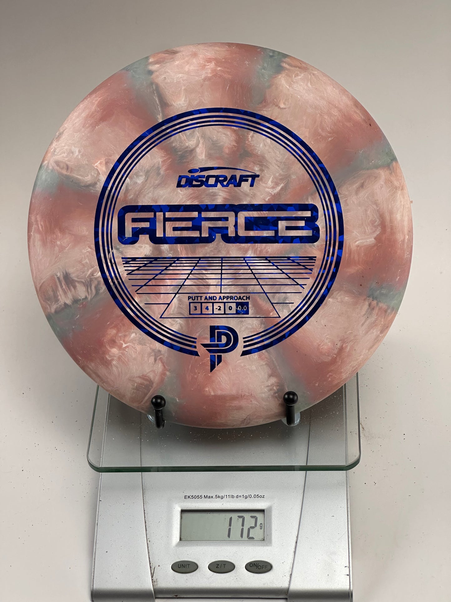 Discraft Jawbreaker Fierce Putter – Marbled Pink/Blue, Holographic Grid Stamp