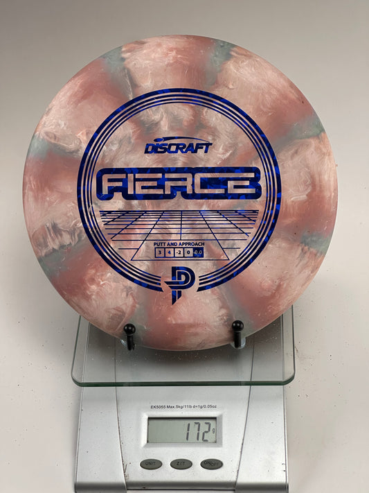 Discraft Jawbreaker Fierce Putter – Marbled Pink/Blue, Holographic Grid Stamp