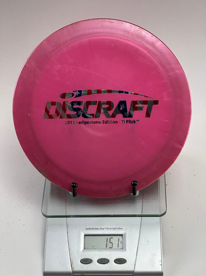 Discraft Ti Flick Pink 2015 Ledgestone Edition Distance Driver