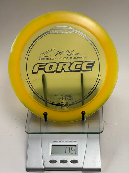 Discraft Z Force Distance Driver (Paul McBeth 4x World Champion Stamp)