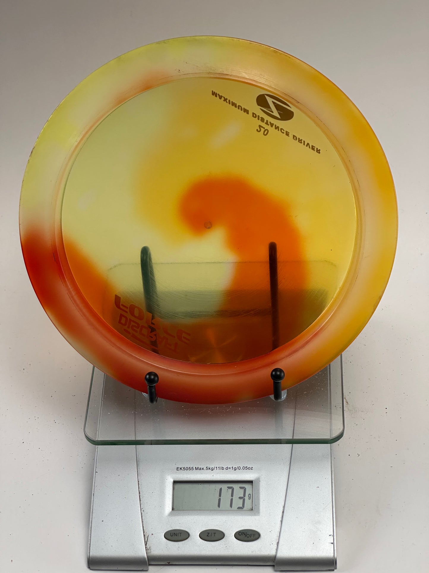 Discraft Force Z Line Distance Driver (Swirly Orange/Yellow, 173g)