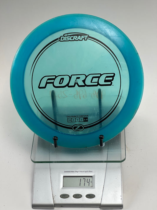 Discraft Force – Z Line Distance Driver (Transparent Blue)
