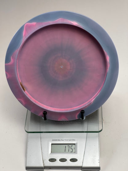Discraft Force Titanium (Ti) Distance Driver – Swirly Pink/Gray, Blue Ti Stamp