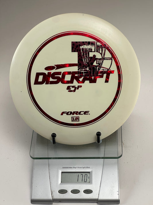 Discraft ESP Force Distance Driver - White w/ Red Holographic Stamp
