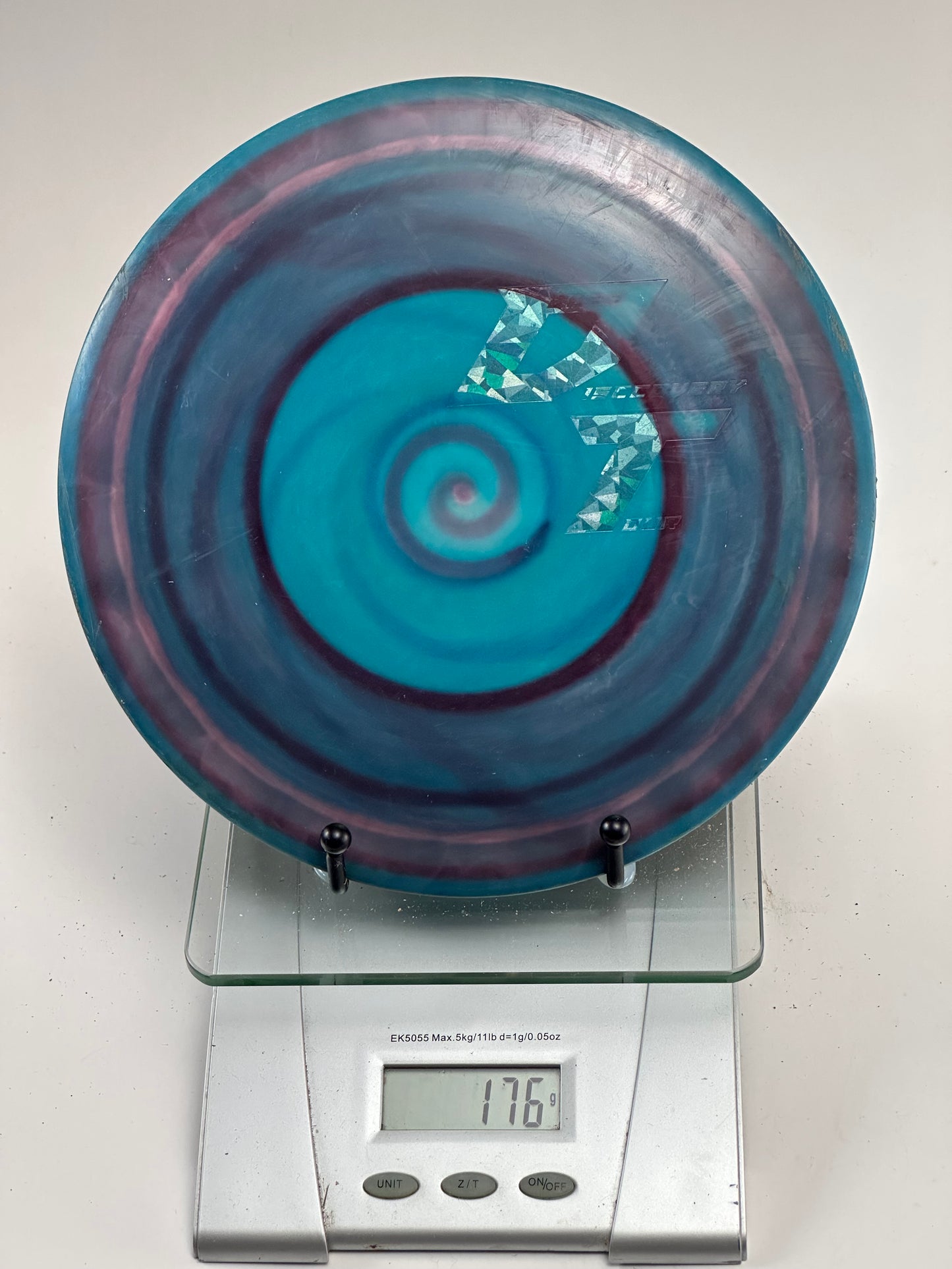 Discraft Force Z FLX Swirly Blue/Purple Distance Driver (Holo Stamp)