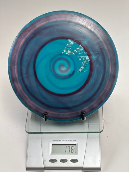 Discraft Force Z FLX Swirly Blue/Purple Distance Driver (Holo Stamp)