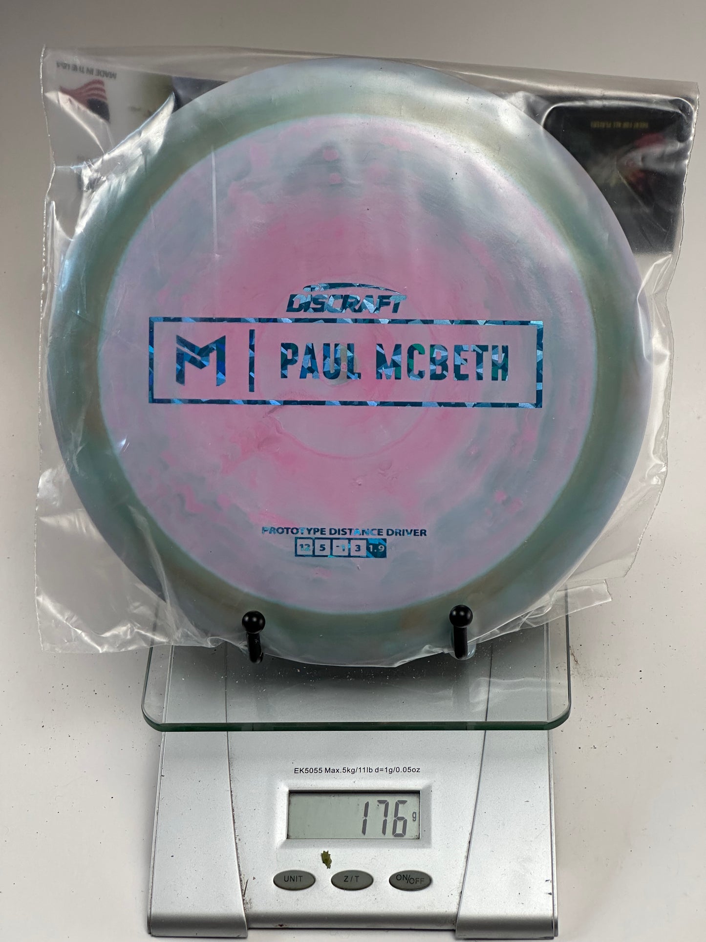 Discraft ESP Prototype Hades (Paul McBeth) – Swirly Pink/Green