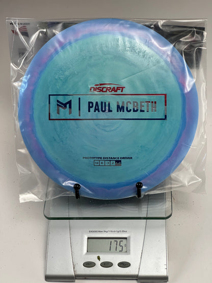 Discraft ESP Prototype Hades Paul McBeth Bar Stamp (175g) - Blue/Purple Swirl