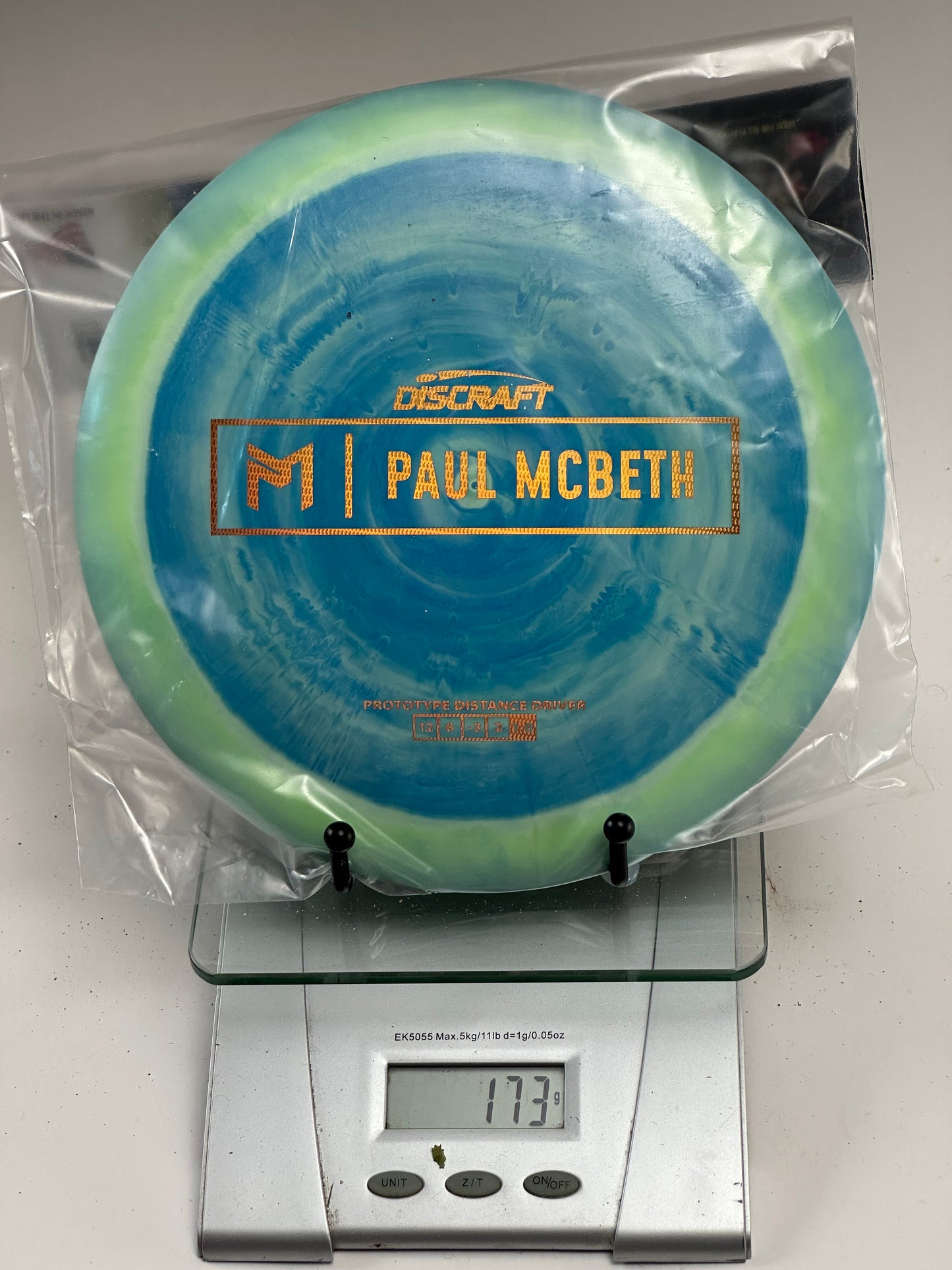 Discraft ESP Prototype Hades (Paul McBeth) – Blue/Green Swirl