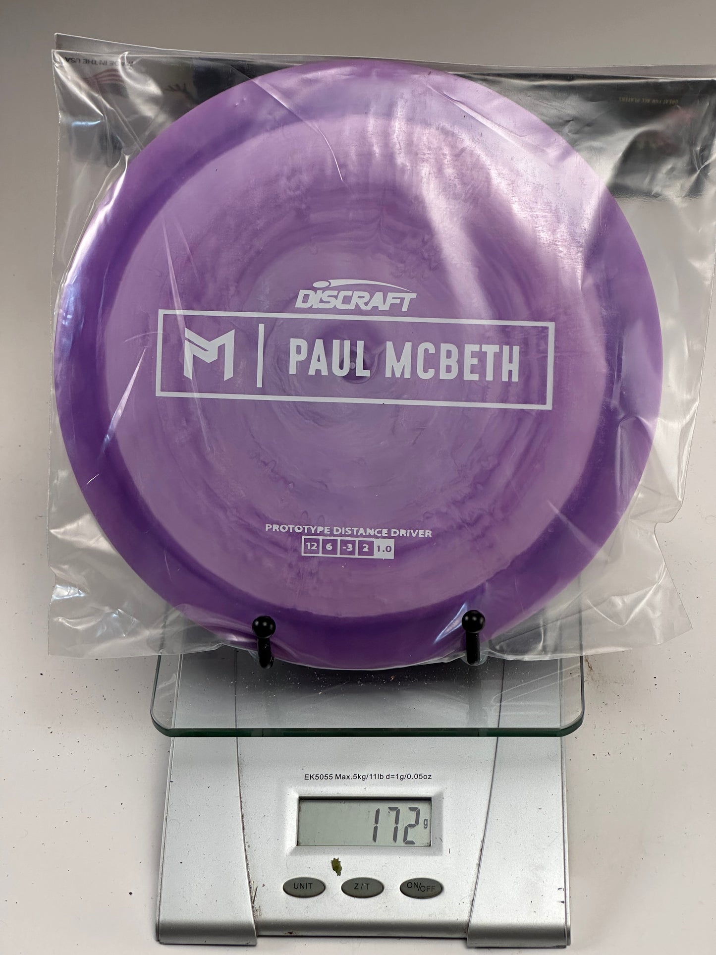 Discraft ESP Prototype Hades Paul McBeth Stamp Purple 173g