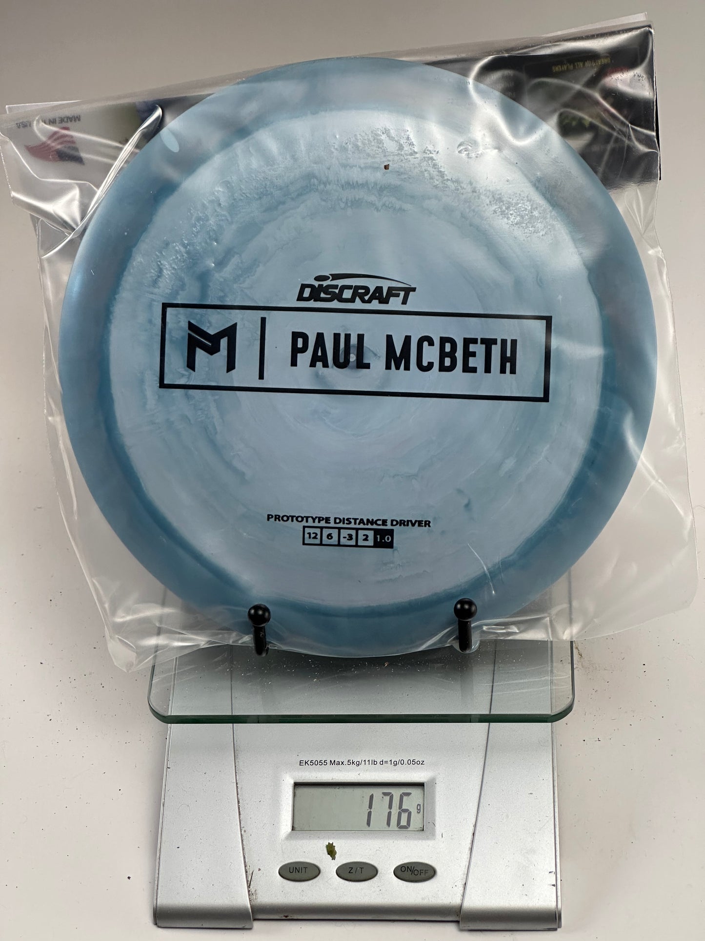 Discraft ESP Prototype Hades (Paul McBeth) Distance Driver - Blue Swirl