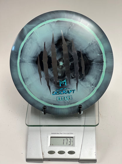 Discraft ESP Hades — Swirly Teal/Gray, Claw Mark Stamp, 173g