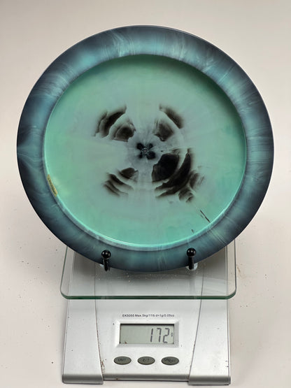 Discraft ESP Hades — Swirly Teal/Gray, Claw Mark Stamp, 173g