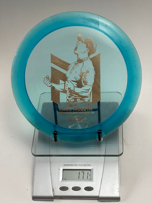 Discraft Z Hades Paul McBeth 3x USDGC Champion Stamp 171g Translucent Blue