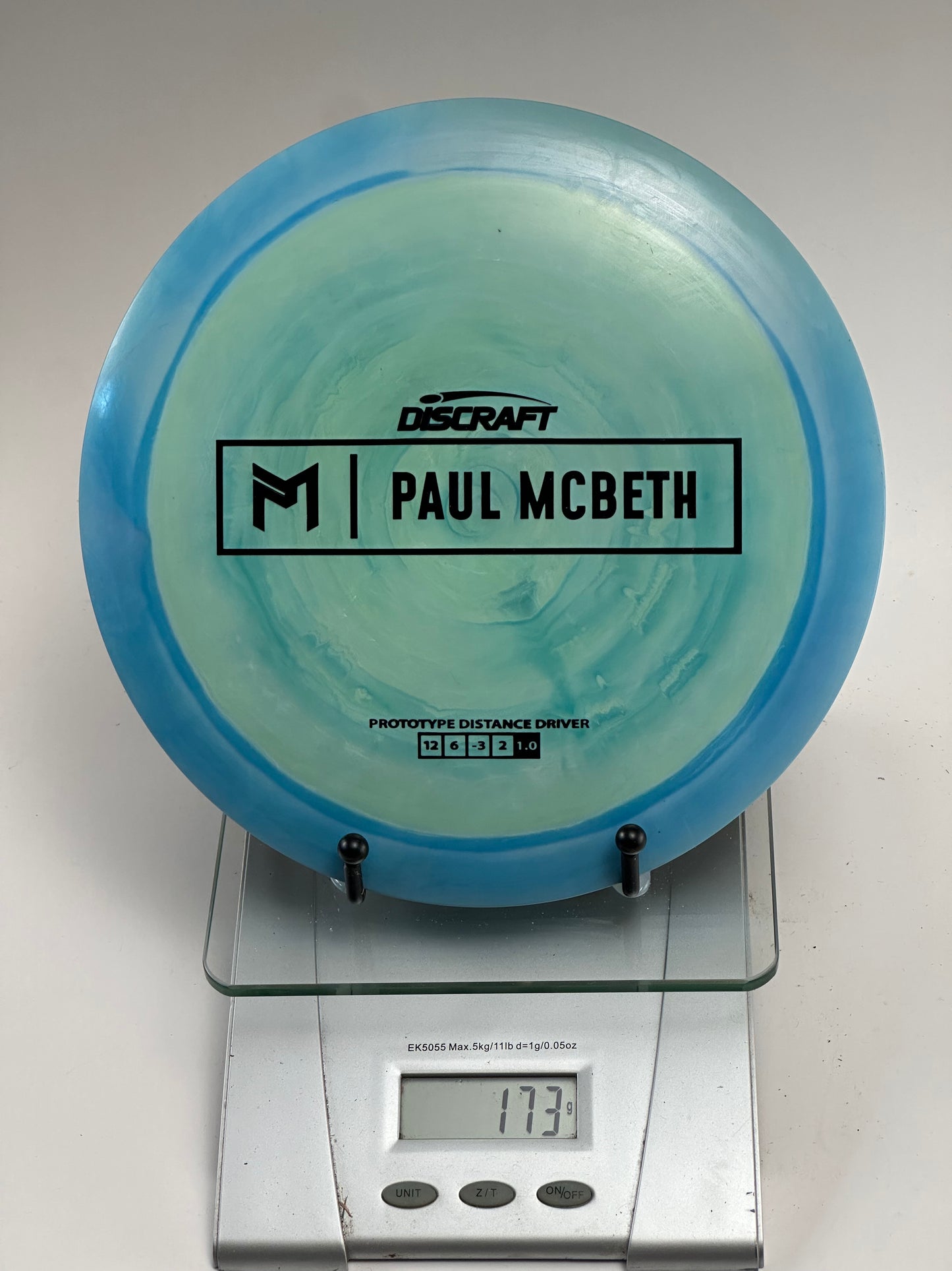 Discraft ESP Prototype Hades (Paul McBeth) Distance Driver - Swirly Teal 173g