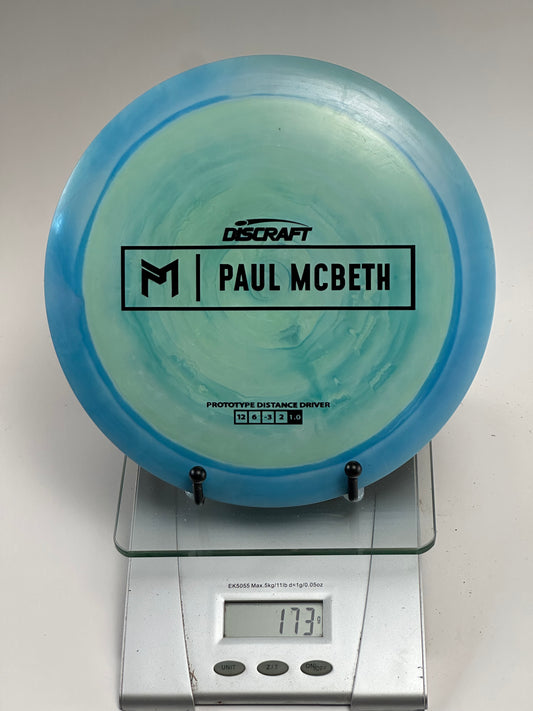 Discraft ESP Prototype Hades (Paul McBeth) Distance Driver - Swirly Teal 173g