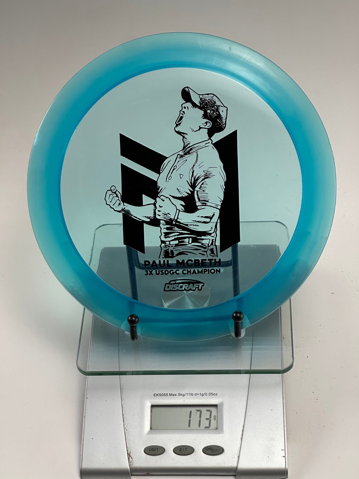 Discraft ESP Hades Blue Paul McBeth 3X USDGC Champion Stamp