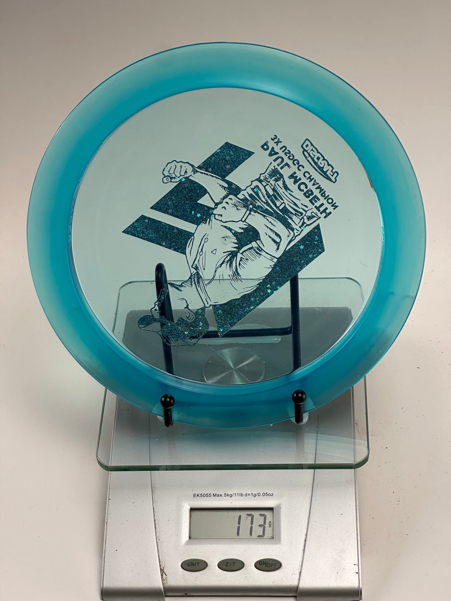 Discraft ESP Hades Blue Paul McBeth 3X USDGC Champion Stamp
