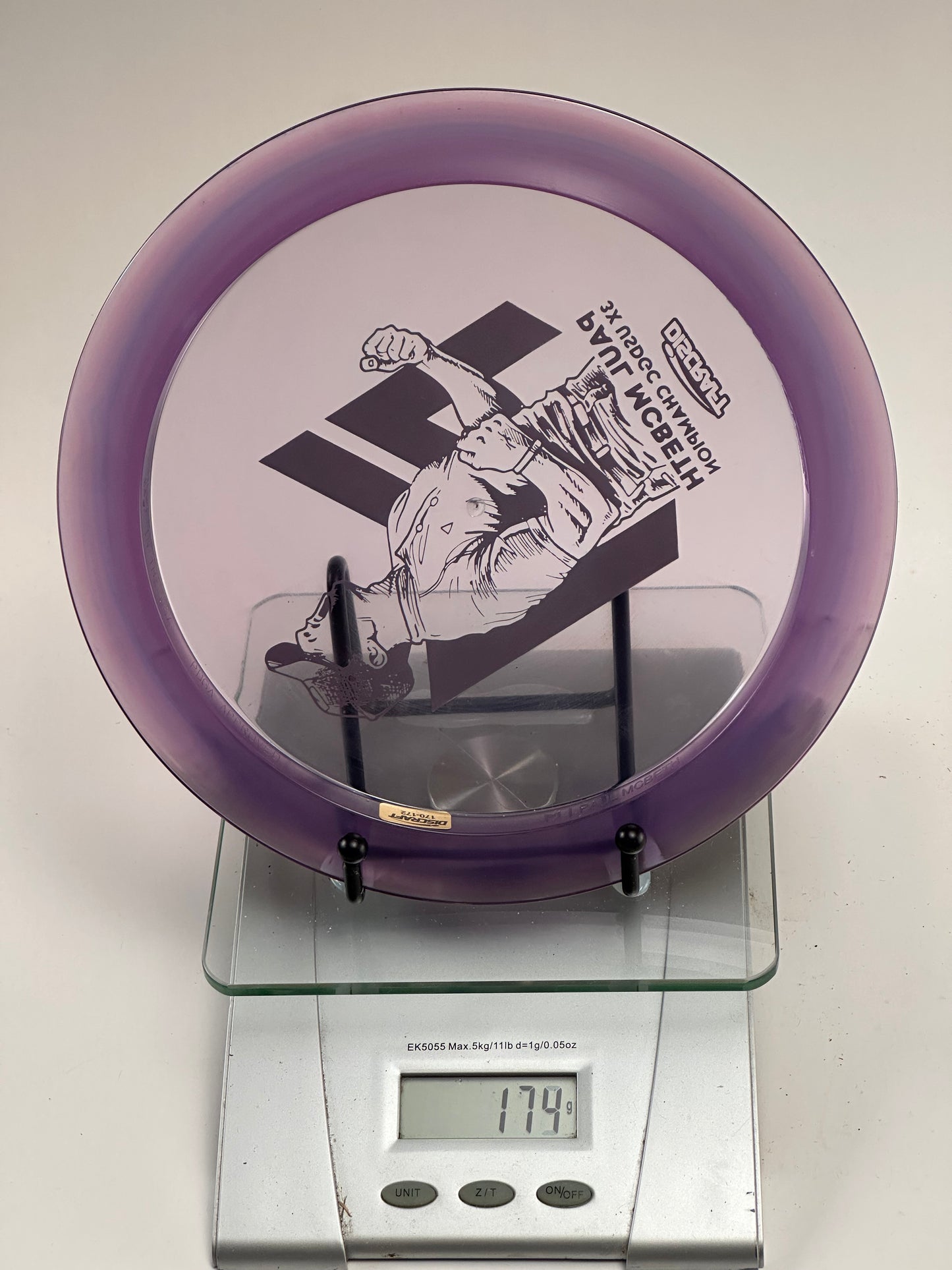 Discraft Z Hades Paul McBeth 3X USDGC Champion – Transparent Purple