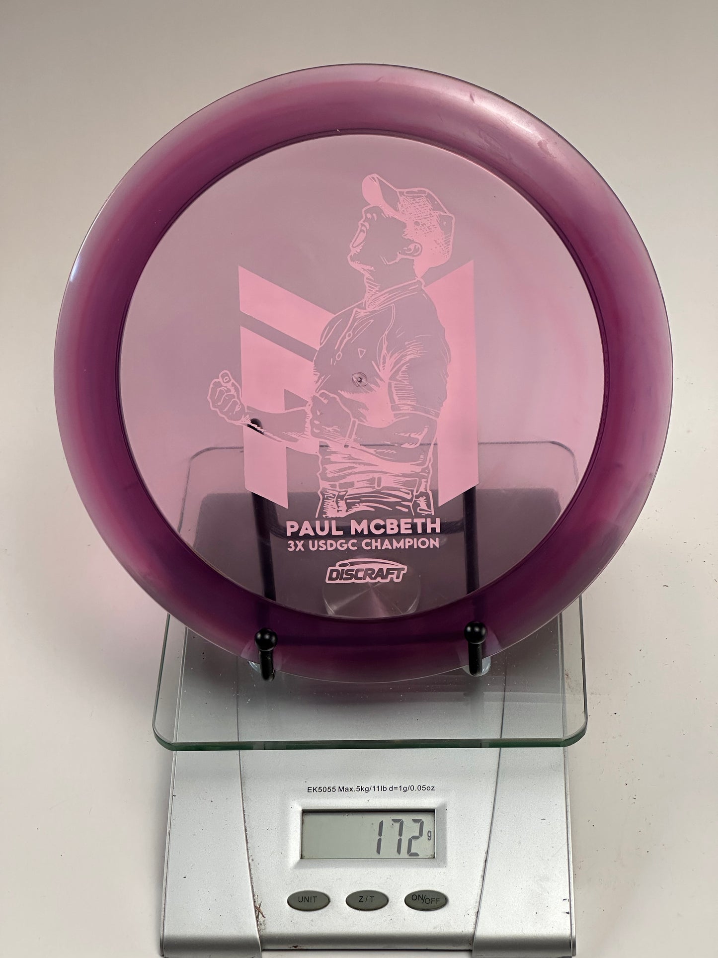 Discraft Z Hades Paul McBeth 3X USDGC Champion – Transparent Purple