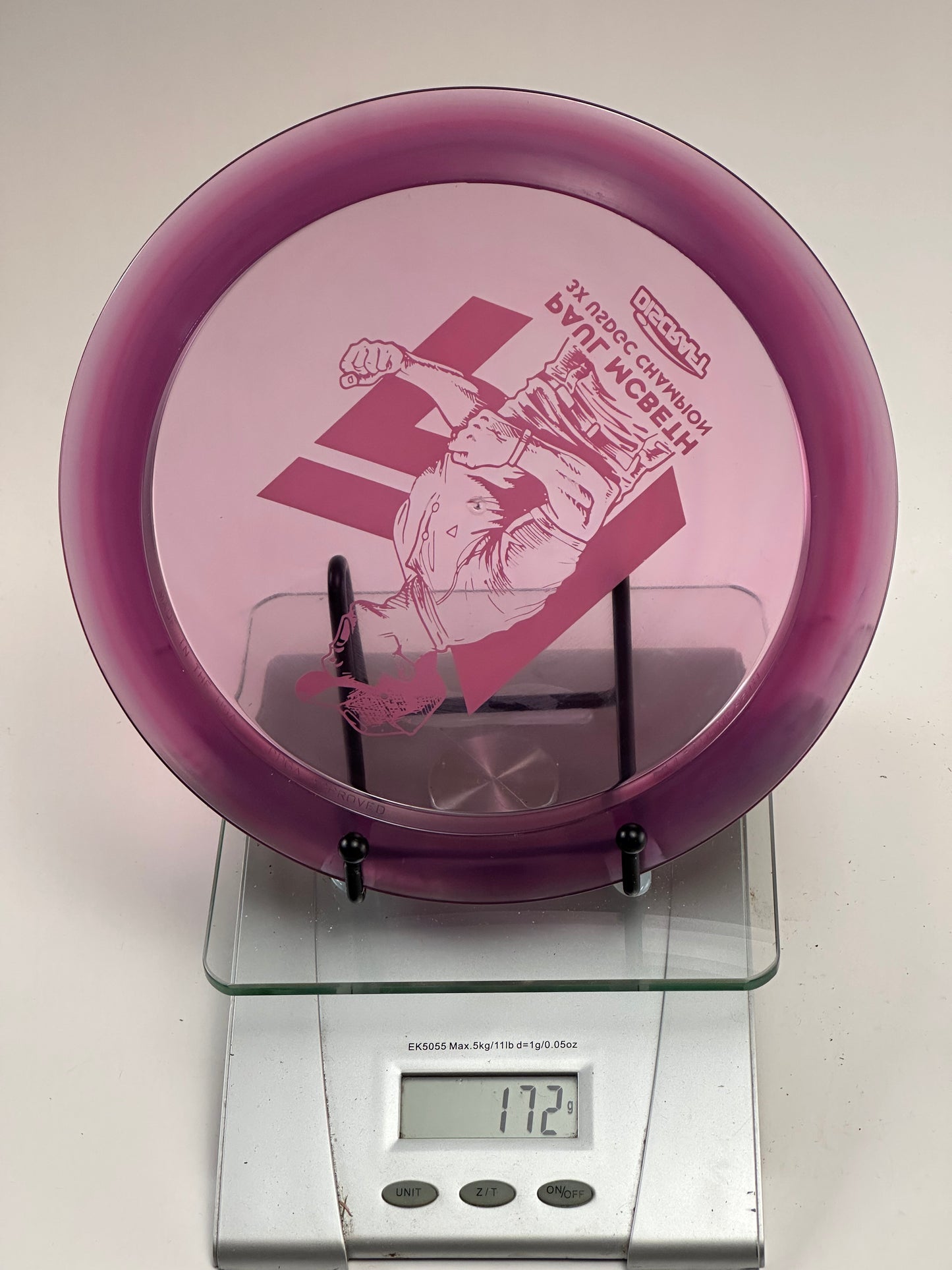 Discraft Z Hades Paul McBeth 3X USDGC Champion – Transparent Purple