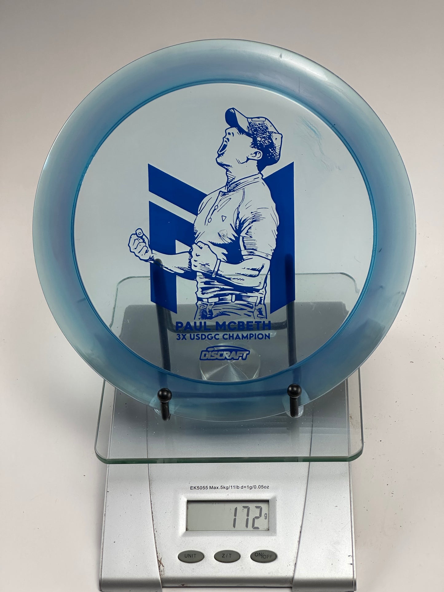 Discraft Z Hades Distance Driver (Paul McBeth 3X USDGC) Transparent Blue
