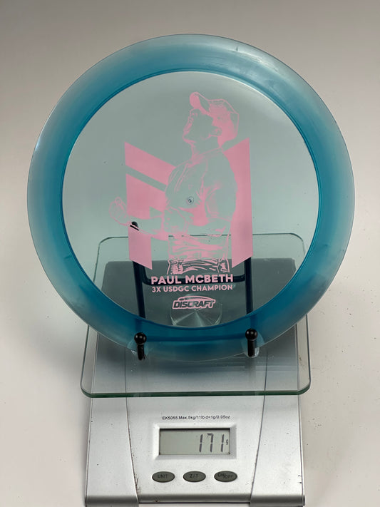 Discraft Z Hades (Paul McBeth 3X) Transparent Blue Distance Driver