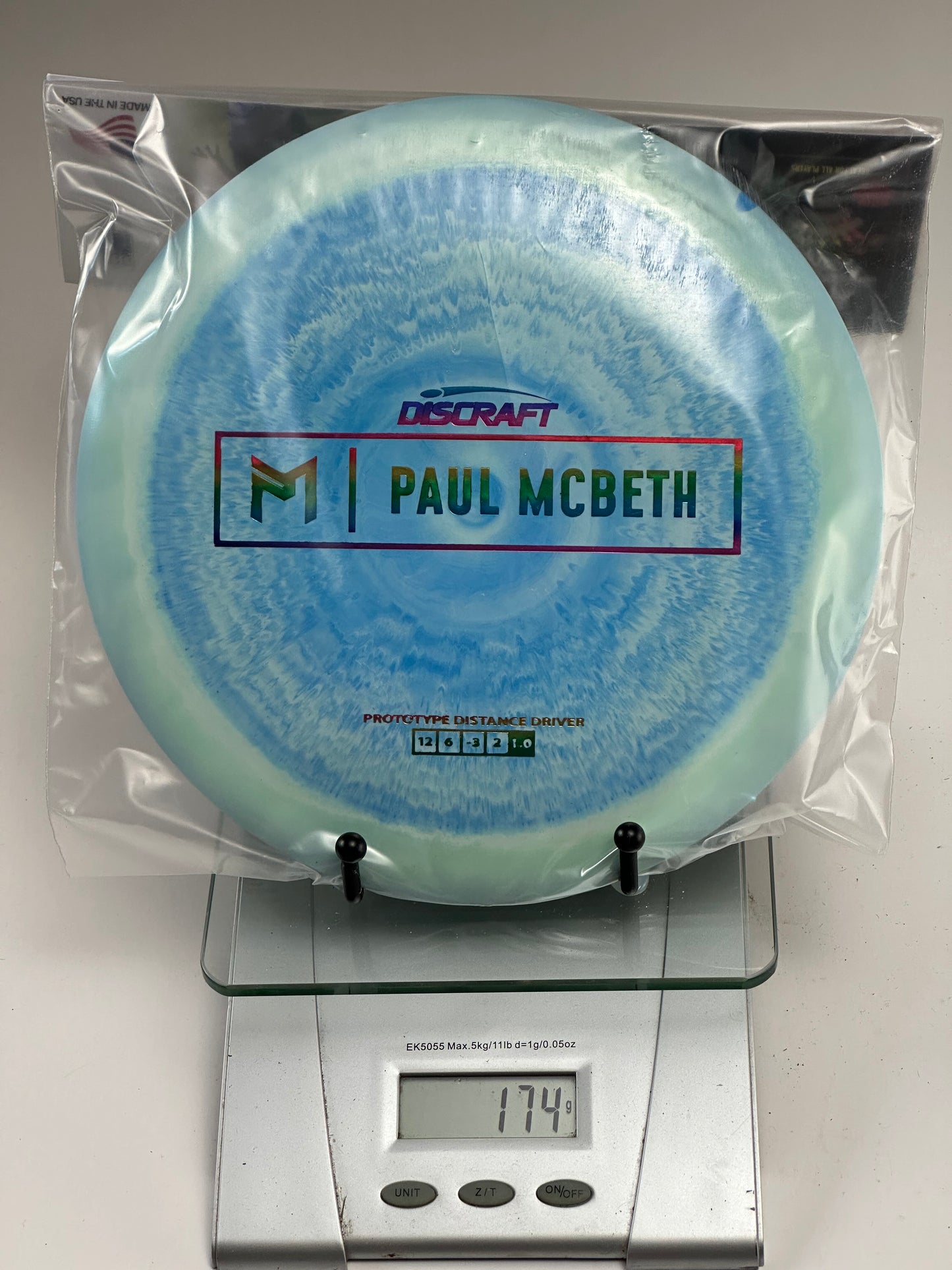 Discraft ESP Prototype Hades (Paul McBeth) Swirly Blue 174g