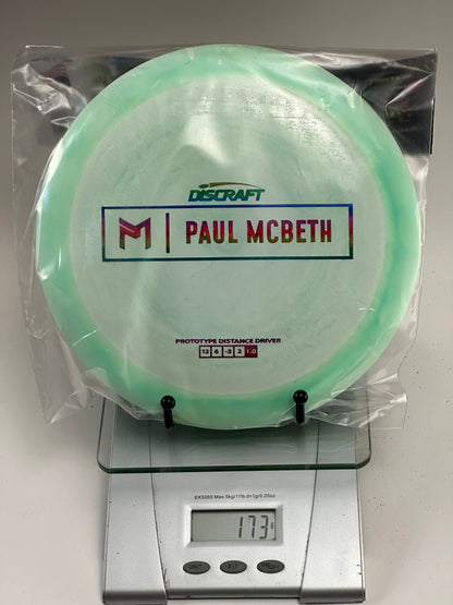 Discraft ESP Hades Prototype Distance Driver (Paul McBeth) Swirly Green