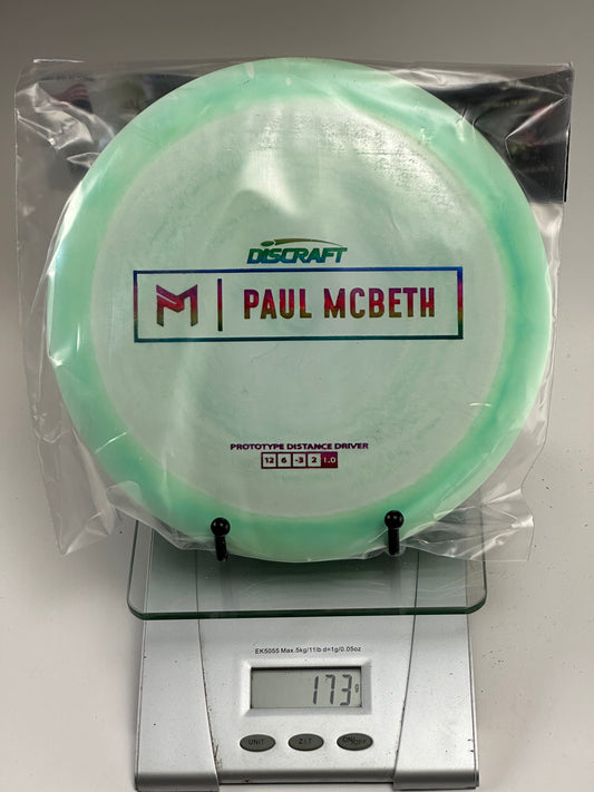 Discraft ESP Hades Prototype Distance Driver (Paul McBeth) Swirly Green