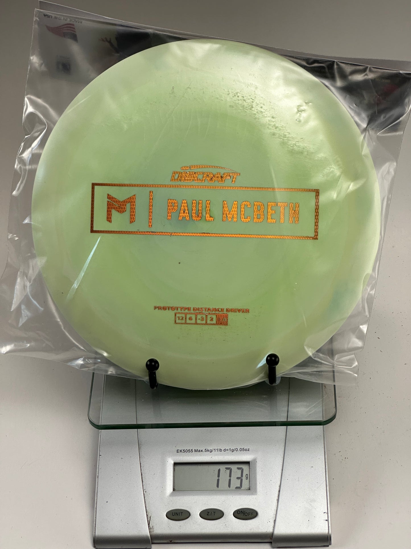 Discraft ESP Hades Prototype (Paul McBeth) Swirly Light Green 173g