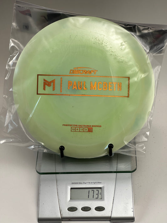 Discraft ESP Hades Prototype (Paul McBeth) Swirly Light Green 173g