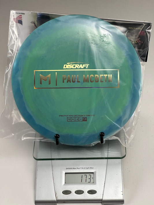 Discraft ESP Prototype Hades Paul McBeth Swirly Blue/Green 173g