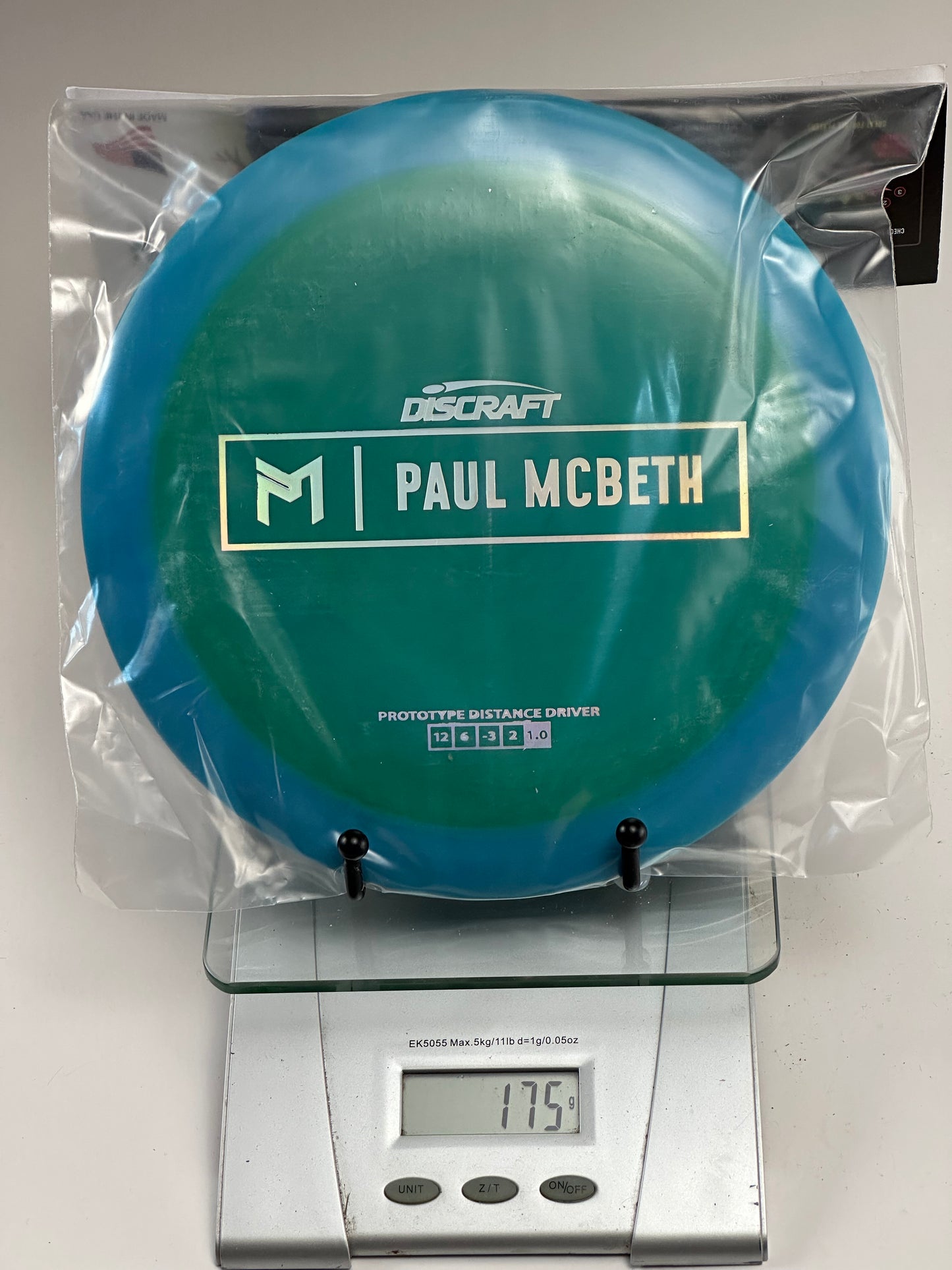 Discraft ESP Hades Prototype Paul McBeth Distance Driver (Swirly Blue/Green)