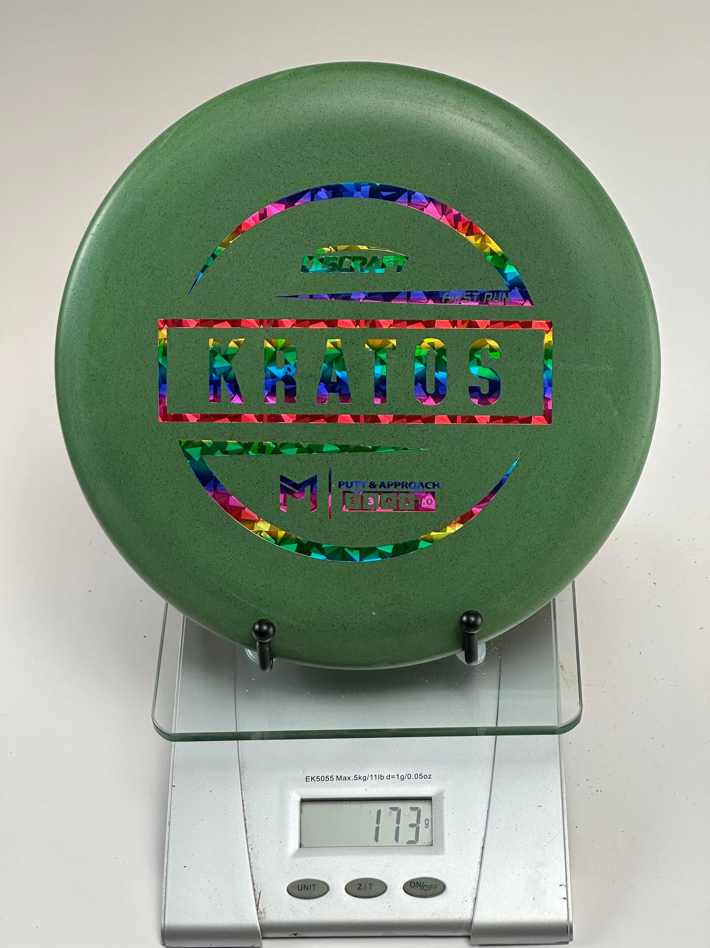 Discraft Jawbreaker Kratos First Run Swirl Putter (173g) - Green