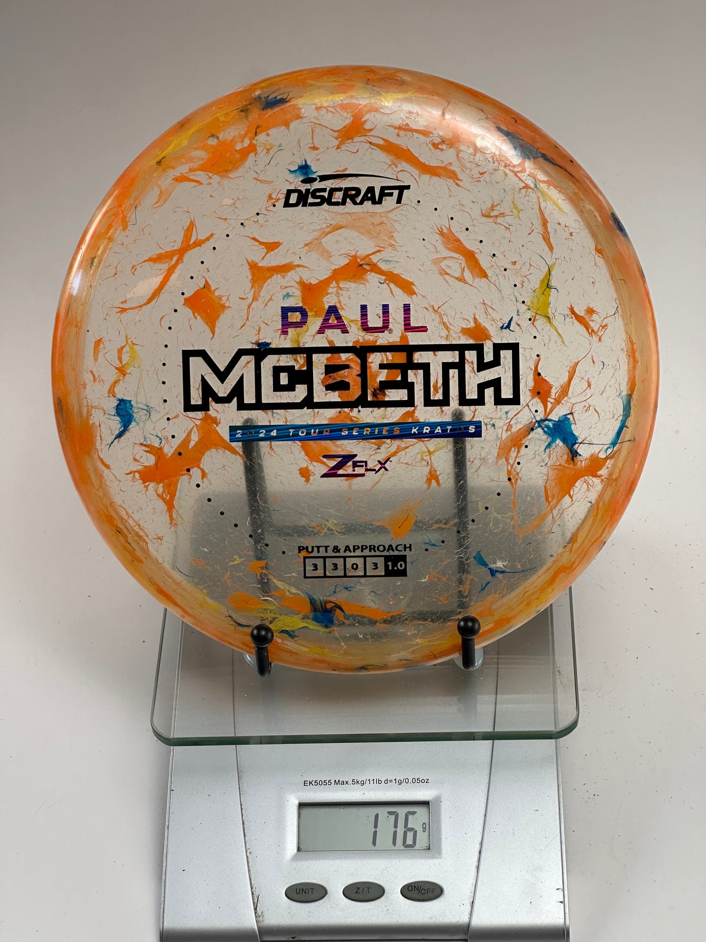 Discraft Kratos Jawbreaker Z FLX (2024 Paul McBeth Tour Series) 176g