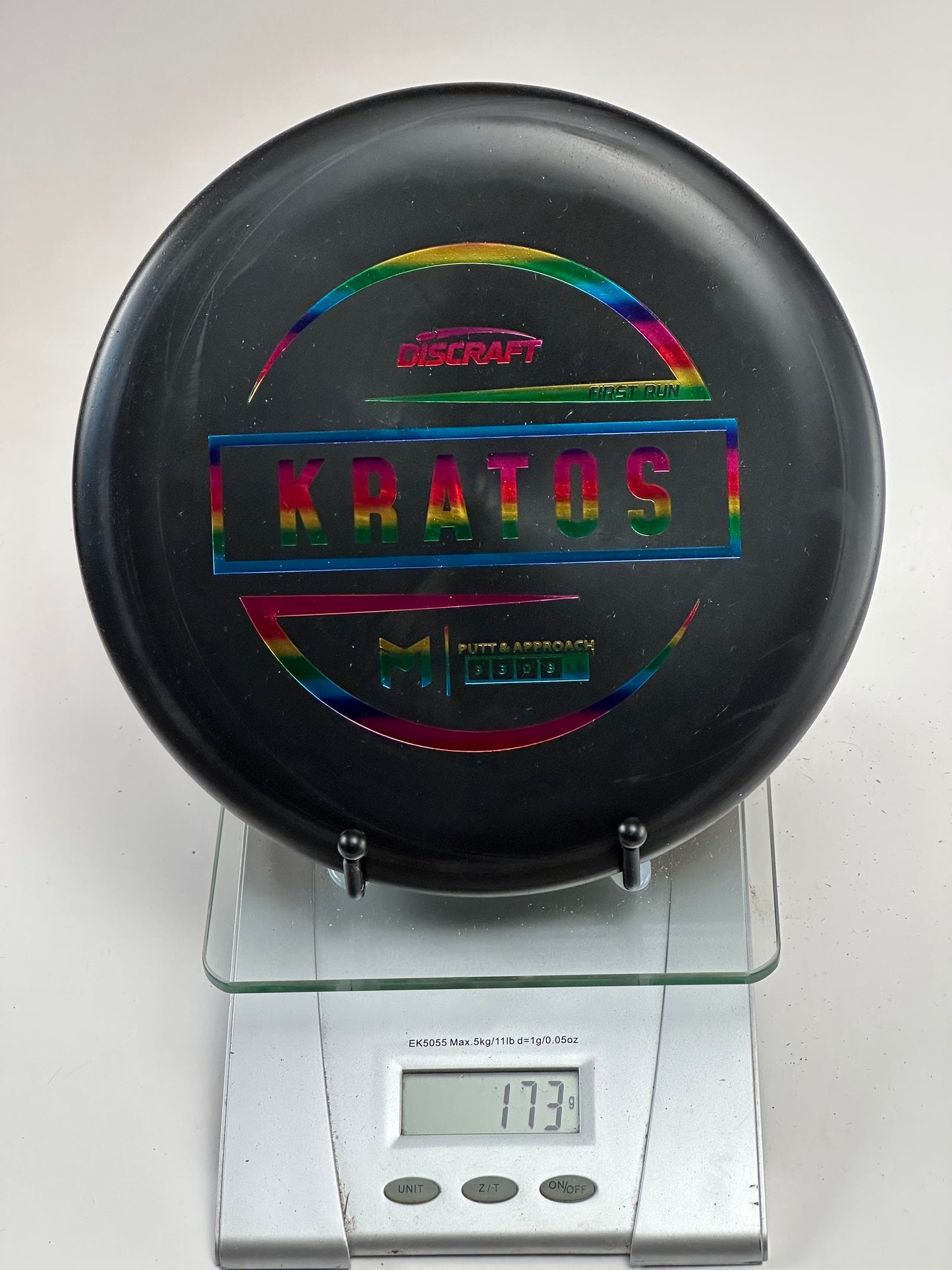 Discraft Jawbreaker Kratos First Run Putter (173g) - Black w/ Rainbow Foil