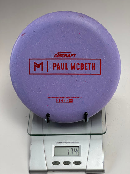 Discraft Jawbreaker Luna Prototype Putter - Speckled Purple, Red McBeth Stamp