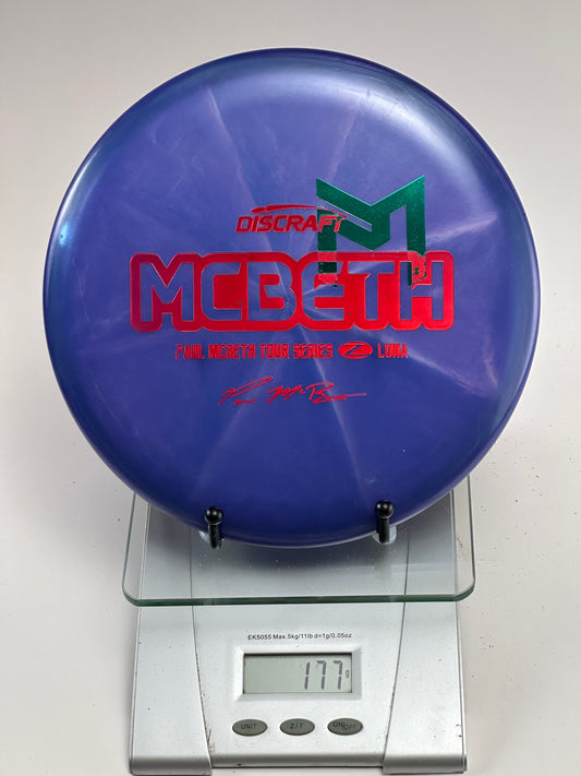 Discraft Z Luna (Paul McBeth Tour Series) Blue w/ Red & Green Foil