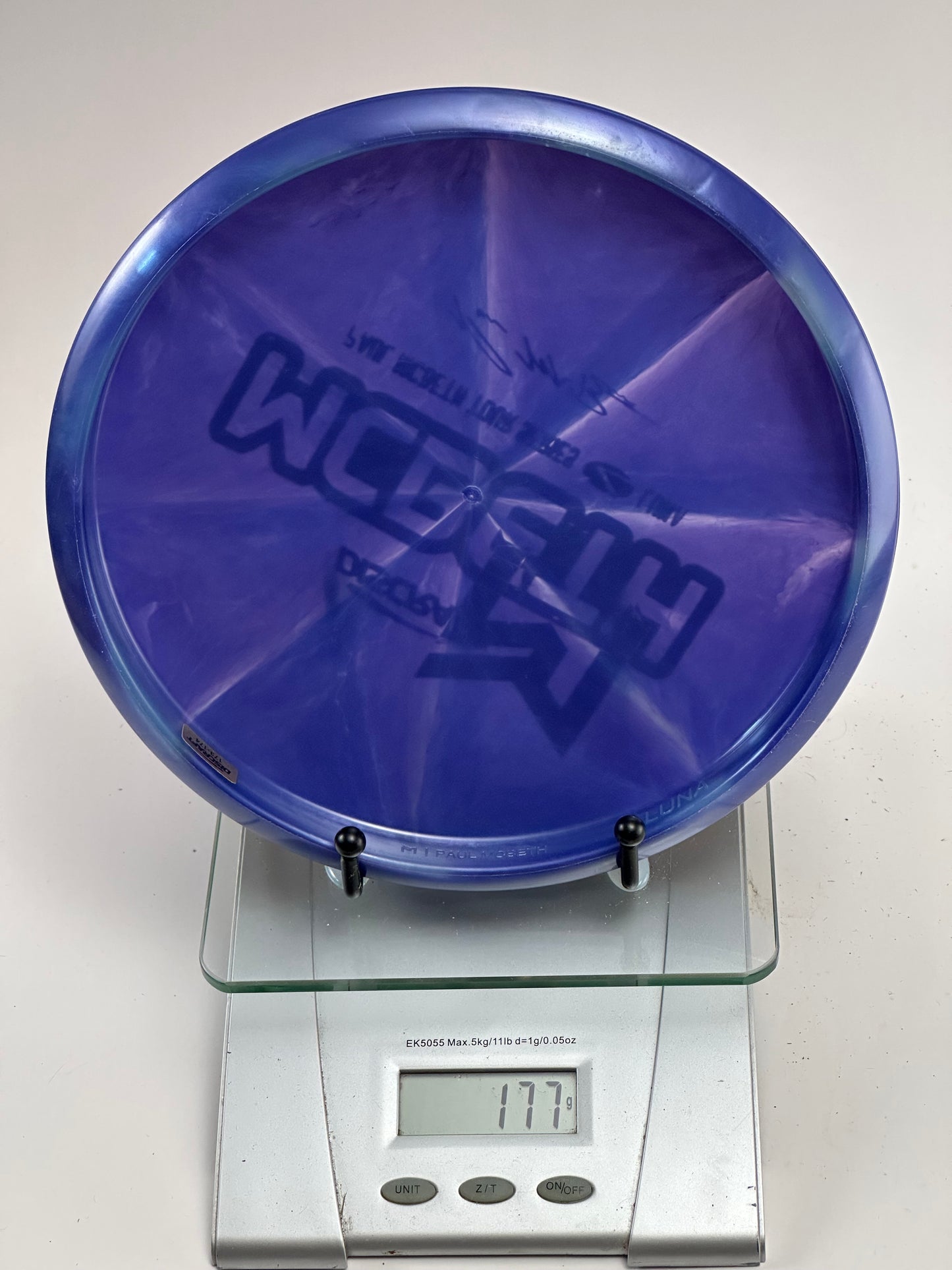 Discraft Z Luna (Paul McBeth Tour Series) Blue w/ Red & Green Foil