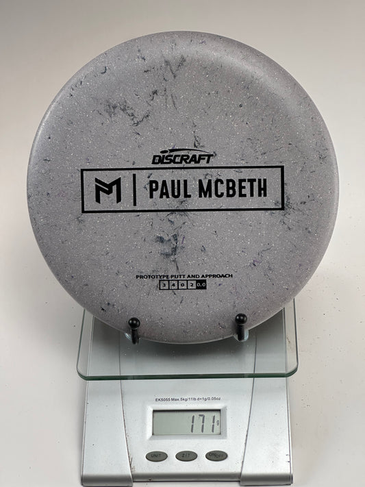 Discraft Jawbreaker Luna Prototype Putter – Gray Speckle Paul McBeth Stamp