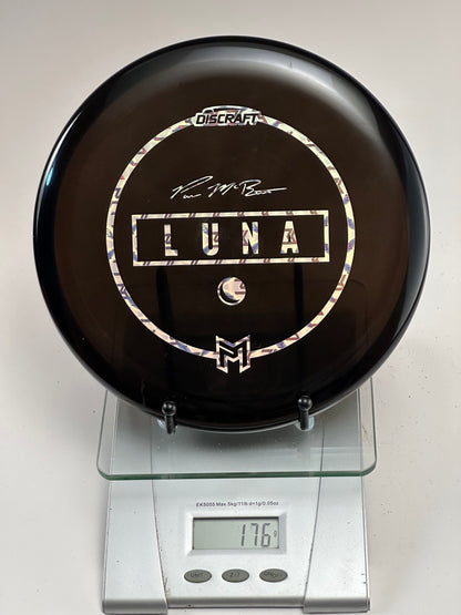 Discraft Luna Z Line Putter – Smoke Translucent, Holographic Circle Stamp