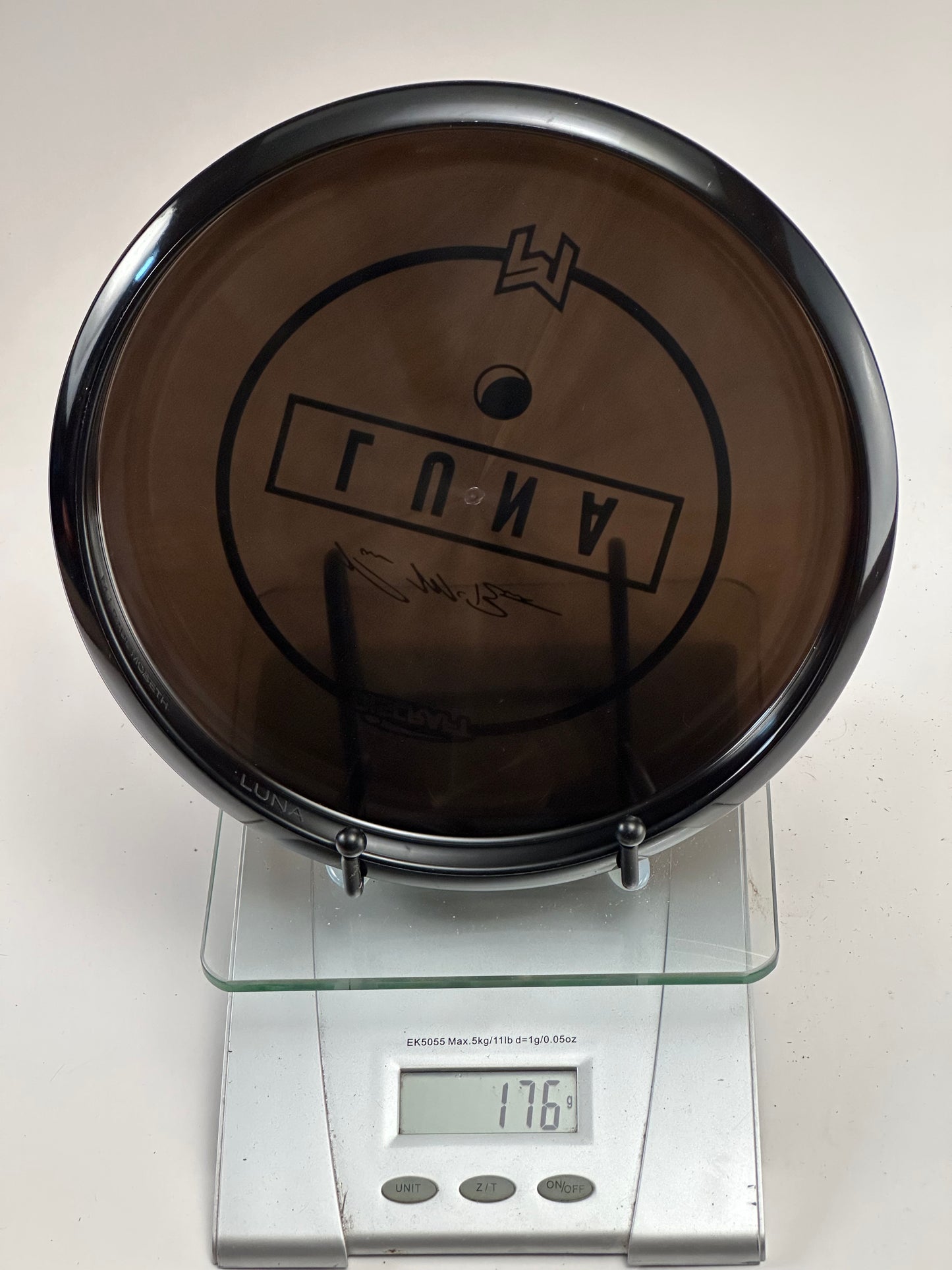 Discraft Luna Z Line Putter – Smoke Translucent, Holographic Circle Stamp