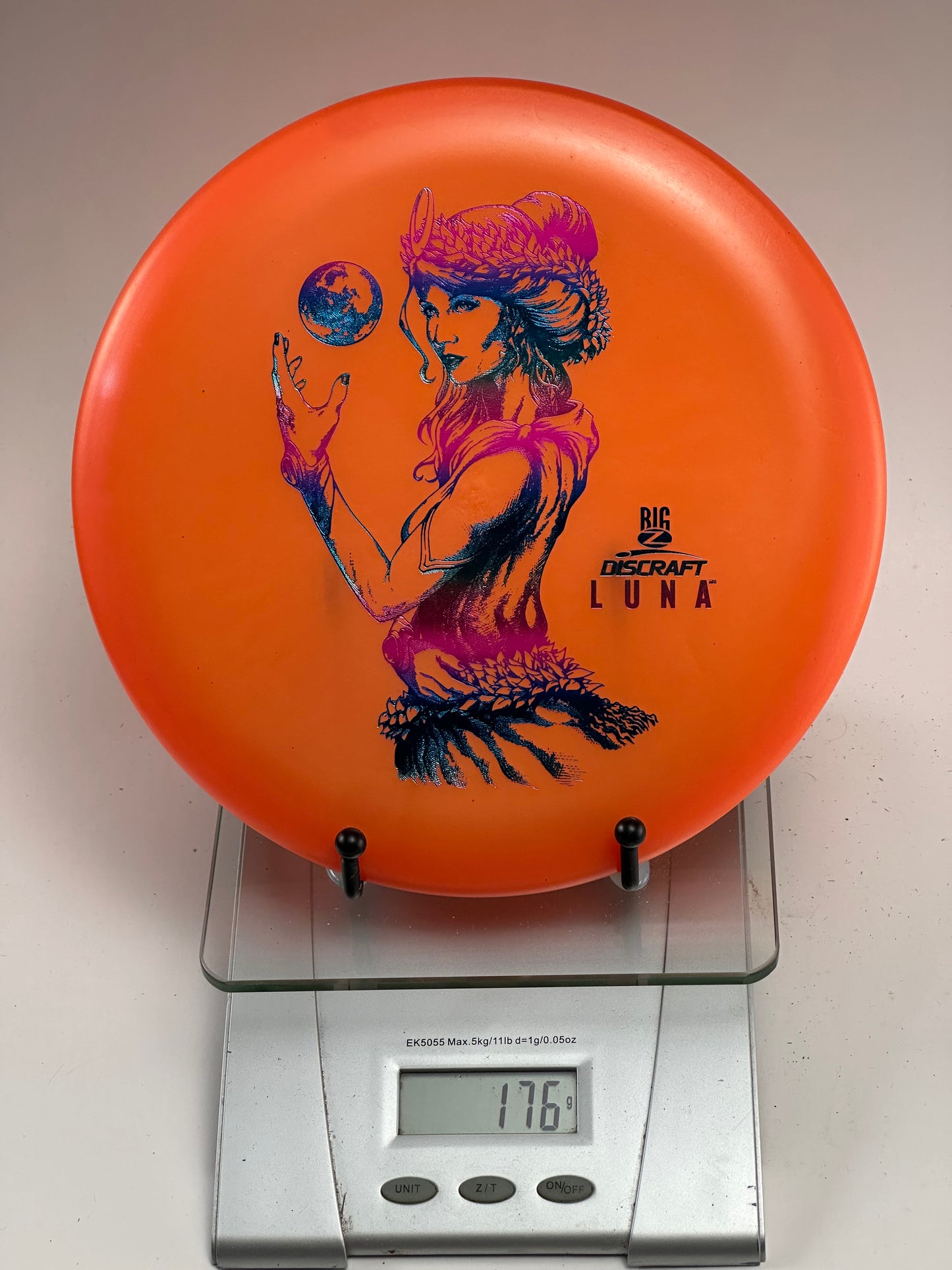 Discraft Big Z Luna Big Z Luna orange goddess stamp putter