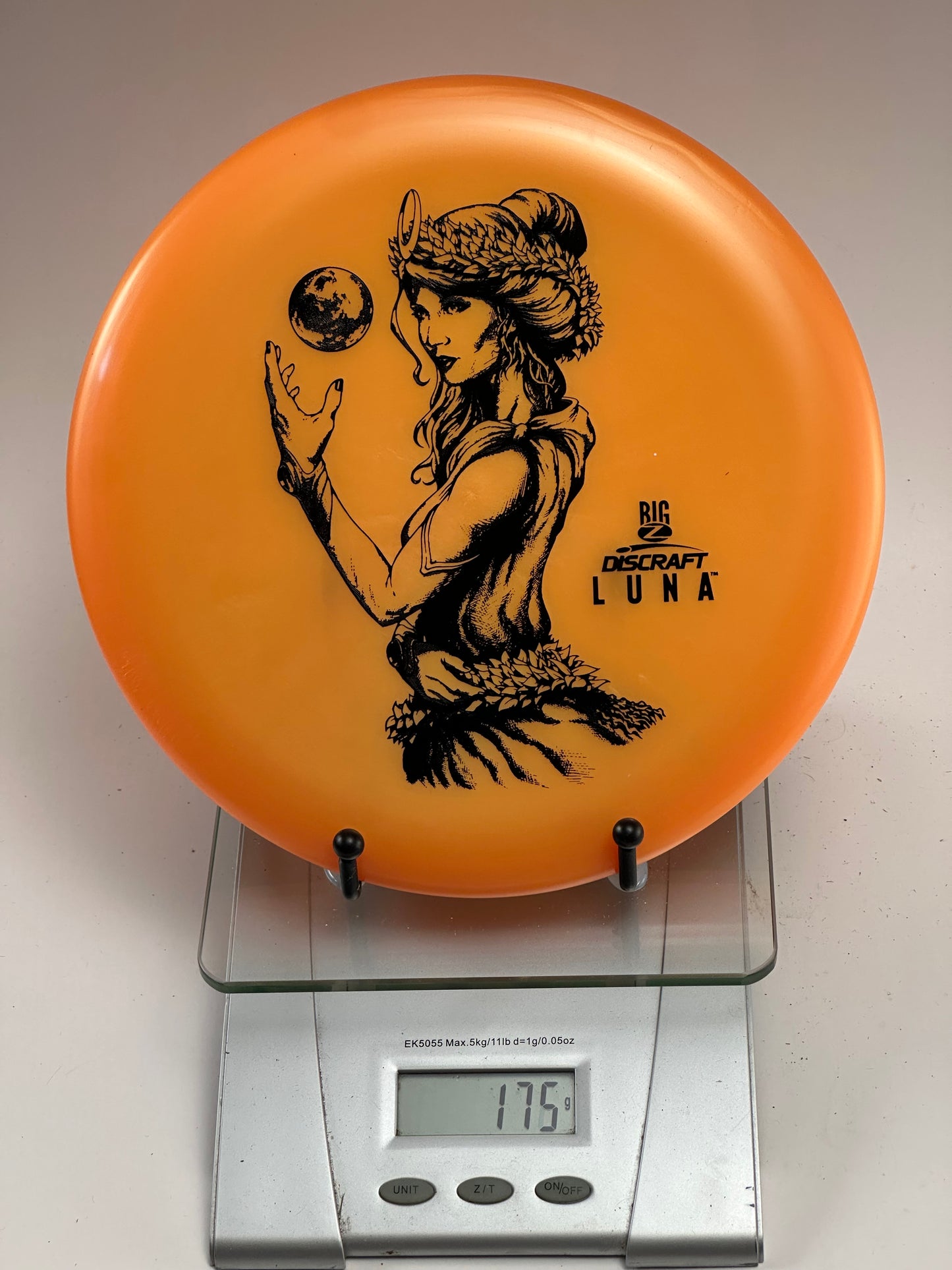 Discraft Big Z Luna Big Z Luna orange goddess stamp putter